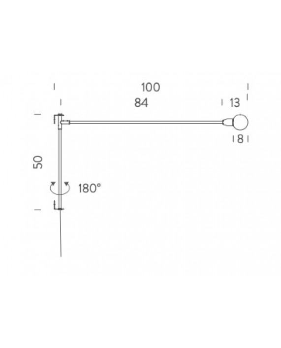 Nemo Potence Pivotante Mini Wall Lamp